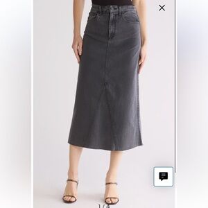 New Joe’s‎ black denim maxi skirt 29